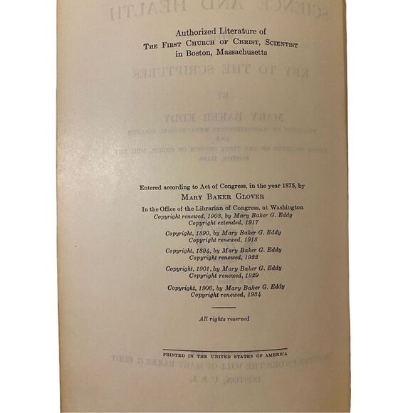 Science And Health With Key To The Scriptures Hardcover Book - Picture 8 of 11